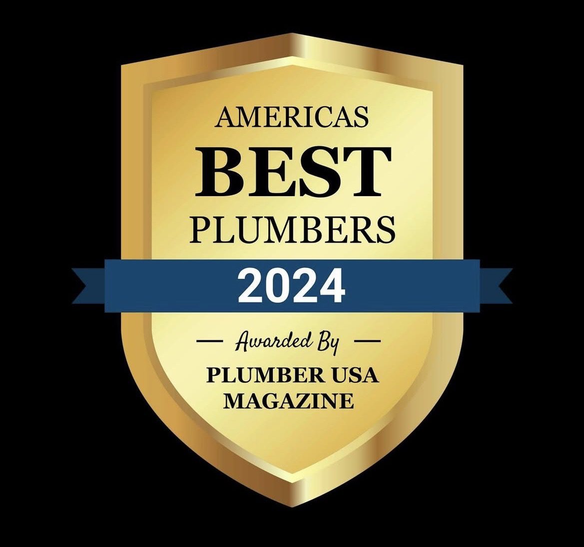 Award badge for America's Best Plumbers 2024