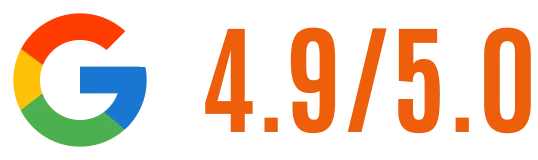 Google rating 4.9 out of 5