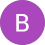 Alphabet B inside a purple circle
